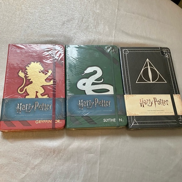 Harry Potter blank journals. New! Deathly Hallows, Griffindor & Slytherin! - Picture 2 of 8